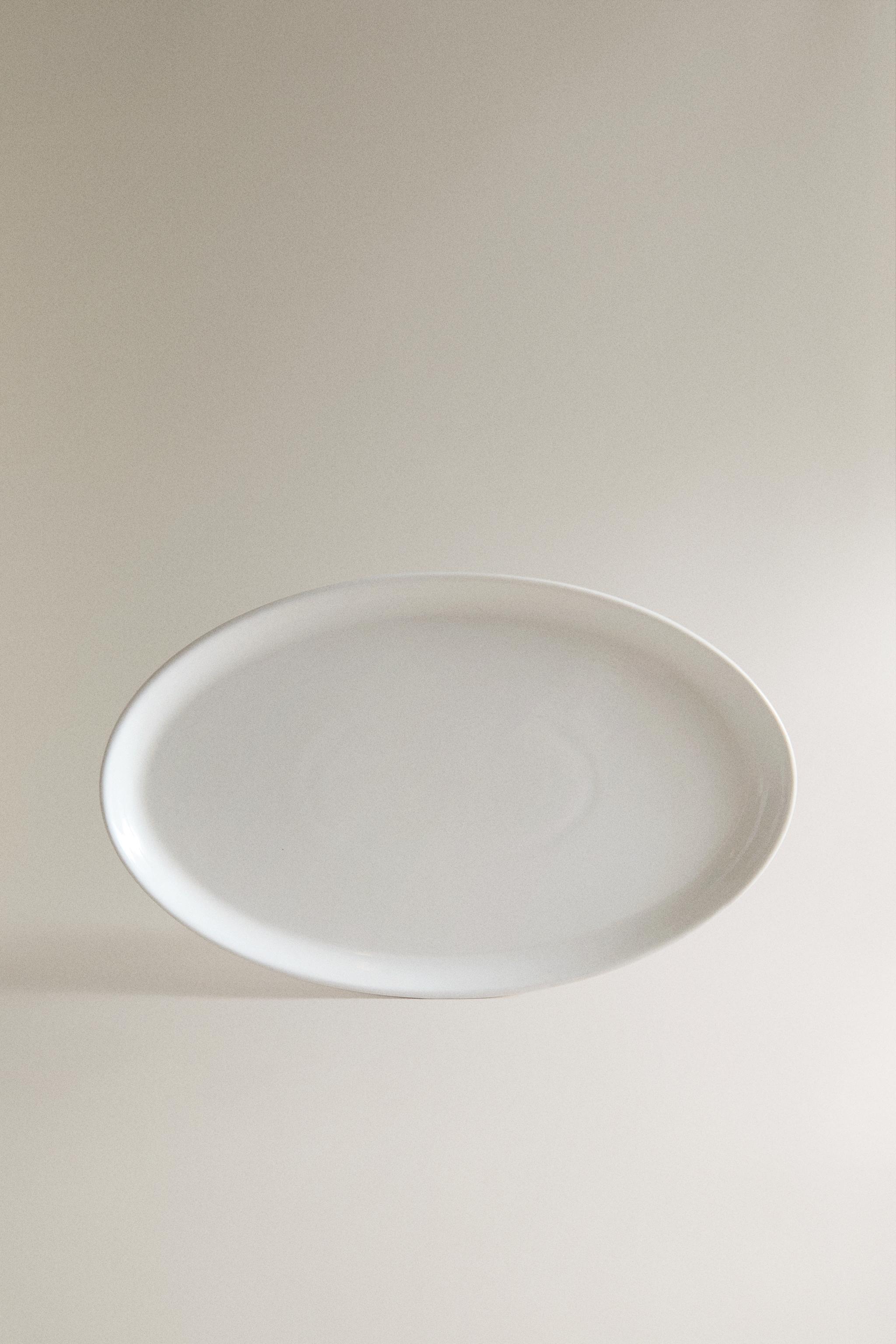 OVAL CERAMIC BATHROOM TRAY